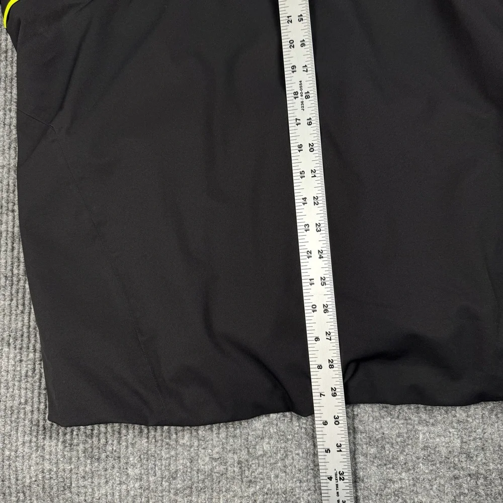 The North Face Jacket Mens L Black Ski Snowboard Shell Hooded Neon HyVent